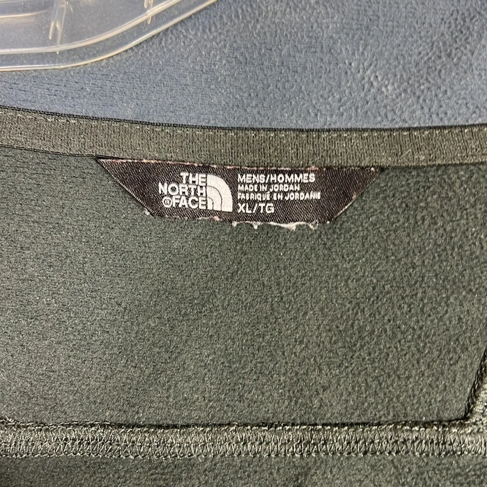 The North Face Shirt Men's Quarter Zip Pullover Long Sleeve Gray Sz XL